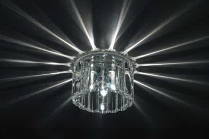 Встраиваемый светильник Donolux DL052CH/Glass потолочный светодиодный светильник uniel ulo k05a 6w 6000k r24 ip44 white glass ul 00005242