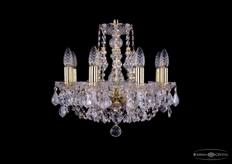 Фото Bohemia Ivele Crystal 1406/8/141/G/Leafs. Купить с доставкой