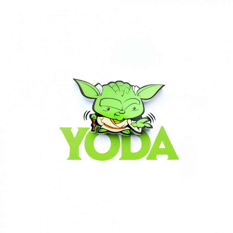 Фото 3DLIGHT Светильник ночник детский  StarWars (Звёздные Войны)-Yoda (Йода). Купить с доставкой