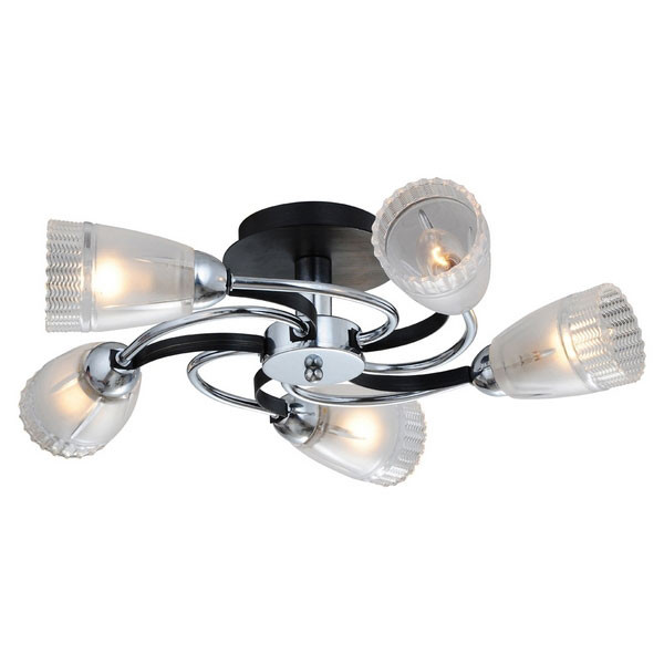 Люстра на штанге IDLamp 865/5PF-Darkchrome