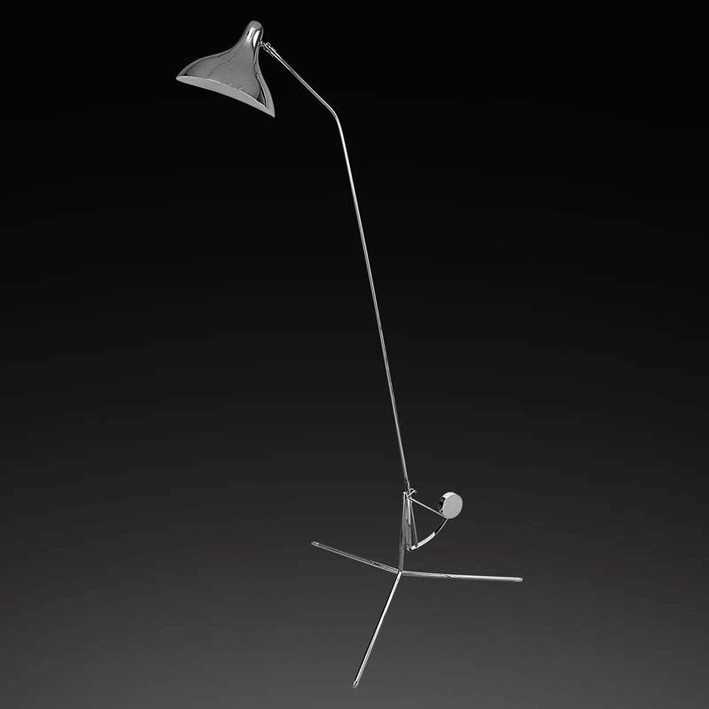 Lightstar 764714*** (ML14003041-1В) Торшер MANTI 1х40W E14 Chrome, шт lightstar 764604 mв14003041 1а бра manti 1х40w e14 chrome шт