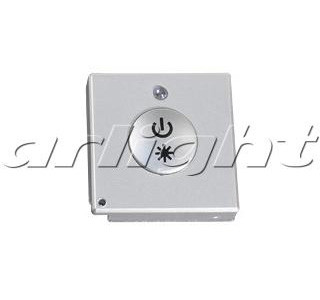Мини-пульт квадратная кнопка (RF) для диммеров серии SR-2501х. Управляет 1 зоной, можно подключить несколько диммеров серии SR-2501х. Arlight 019026