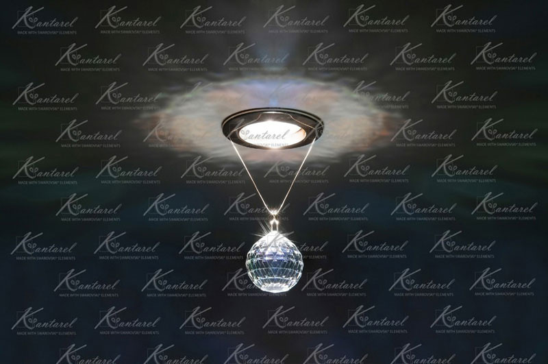 Встраиваемый светильник Kantarel CD 001.3.1 crystal AB MR16 40 mm