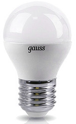 Фото Gauss Лампа 4W E27 2700K LED Gauss шар металл. Купить с доставкой