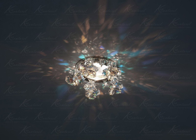 Встраиваемый светильник Kantarel CD 017.2.1 crystal AB