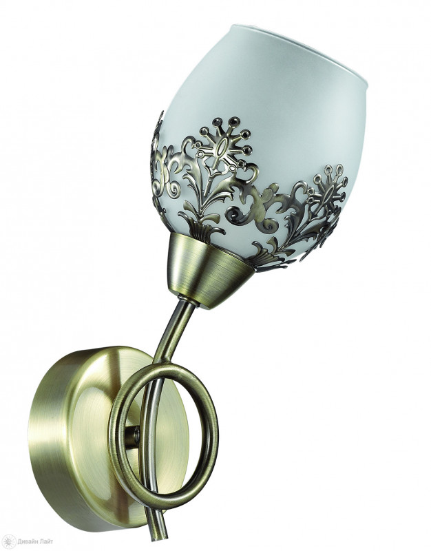 LUMION 3068/1W LN16 000 бронзовый/стекло/метал. декор Бра E14 1*40W 220V FILOMENA lumion 3068 6c ln16 121 бронзовый стекло метал декор люстра потолочная e14 6 40w 220v filomena