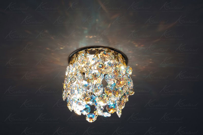 Встраиваемый светильник Kantarel CD 025.3.1 AB crystal AB