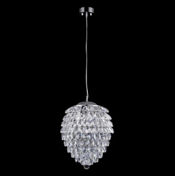 Подвесной светильник Crystal Lux CHARME SP3+3 LED CHROME/TRANSPARENT