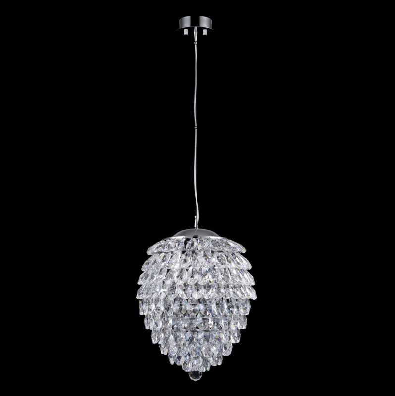 подвесной светильник crystal lux tenerife sp3 silver серебро Подвесной светильник Crystal Lux CHARME SP3+3 LED CHROME/TRANSPARENT