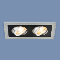 Встраиваемый светильник Elektrostandard 1041/2 MR16 SL/BK серебро/черный