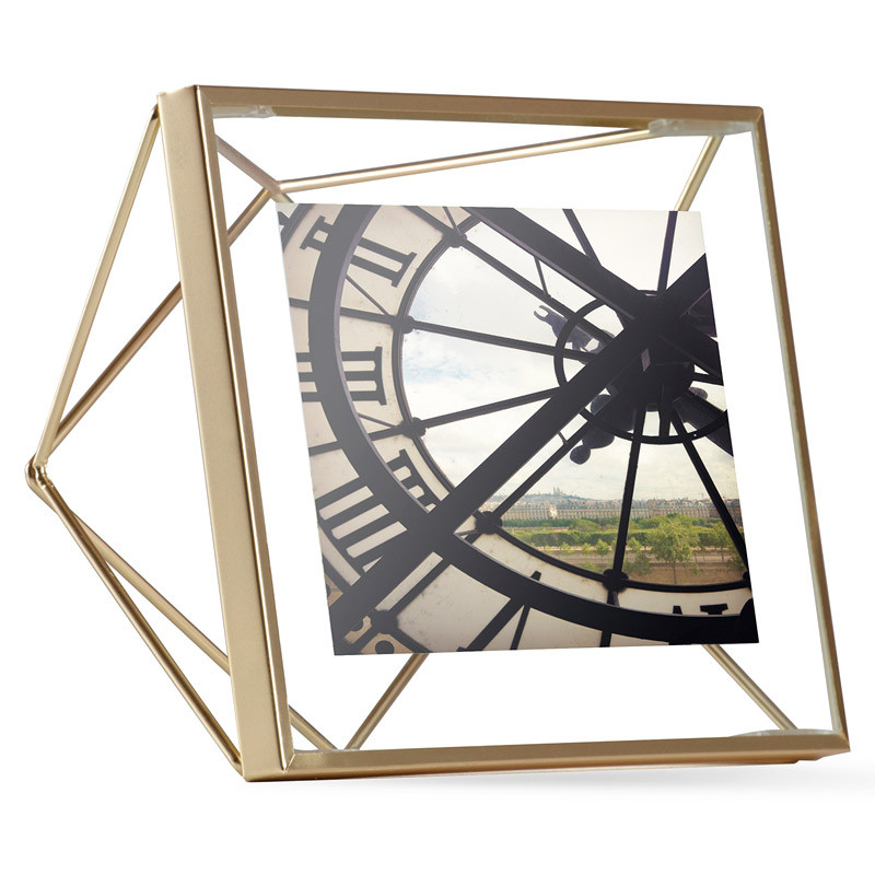 Umbra Фоторамка prisma 10х10 золотистая фоторамка umbra prisma 10х10