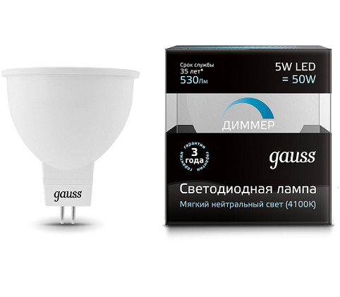 Светодиодная лампа Gauss 101505205-D