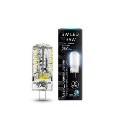 Светодиодная лампа Gauss 107707203 лампа светодиодная led 6вт g9 230в 3000к nll p g9 6 230 3k капсульная прозрачная