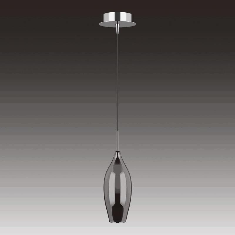 Lightstar 803029 (MD2098S-1P) Подвес PENTOLA 1х25W G9 ХРОМ/PLUM (ПУРПУР), шт lightstar 803125 md2098b 12mx подвес pentola 12x25w g9 chrome amber smoky olive plum шт
