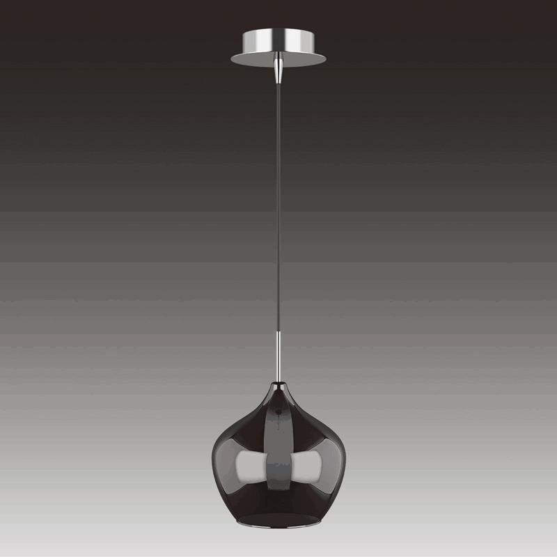 Lightstar 803049 (MD2098L-1Р) Подвес PENTOLA 1х25W G9 ХРОМ/PLUM (ПУРПУР), шт lightstar 803125 md2098b 12mx подвес pentola 12x25w g9 chrome amber smoky olive plum шт