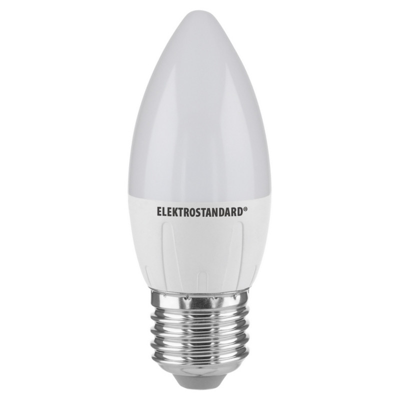 Светодиодная лампа Elektrostandard Свеча СD LED 6W 6500K E27 светодиодная лента rtw ps a60 24v 5800 6500k 4 8w m 50m arlight 024562 2