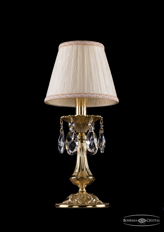 Настольная лампа Bohemia Ivele Crystal 1702L/1-30/G/SH33A-160