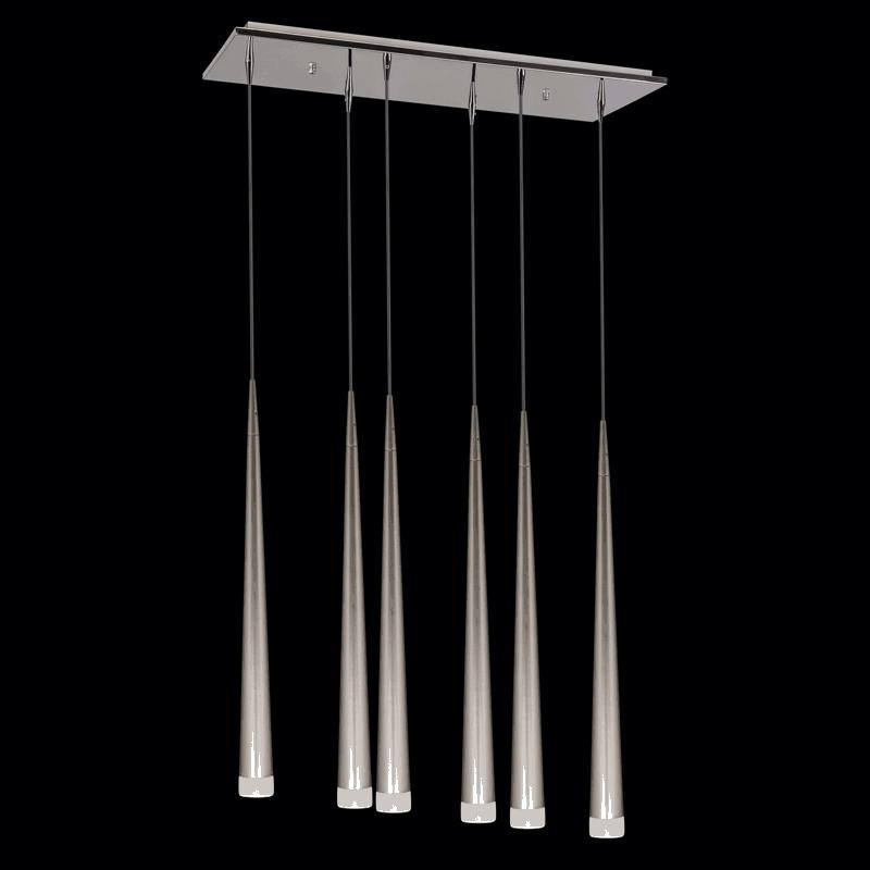 Фото Lightstar 807063 (MD1220B-6GL) Подвес PUNTO 6x25W G9 chrome + champagne, шт. Купить с доставкой