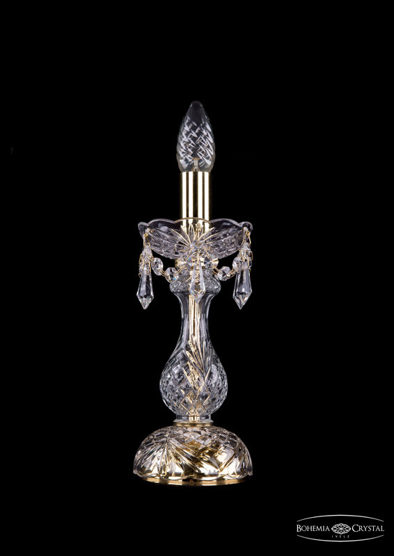 Настольная лампа Bohemia Ivele Crystal 5700/1-27/G/Drops