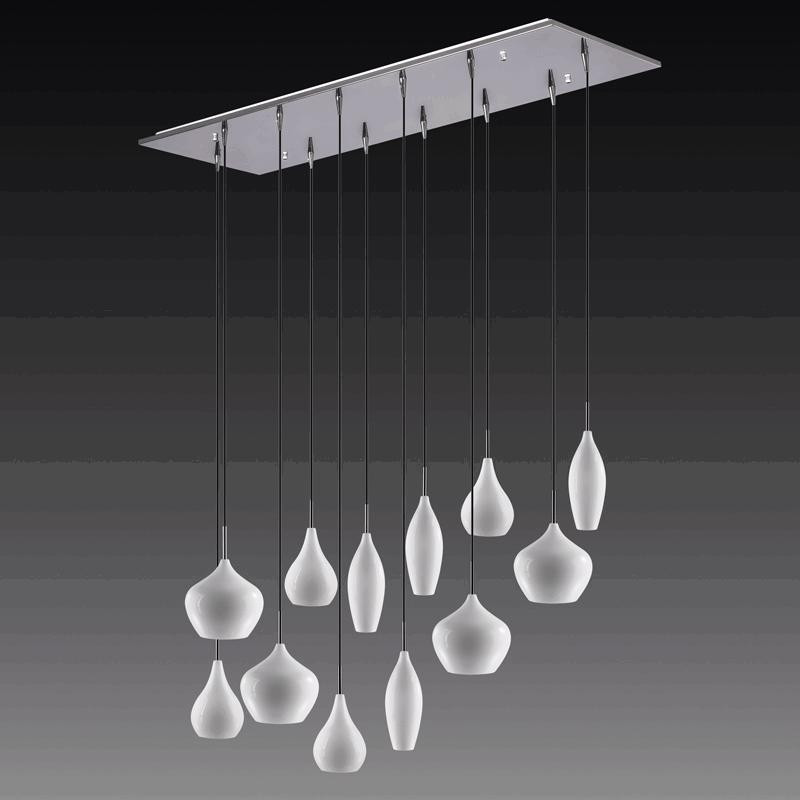 Lightstar 803120 (MD2098B-12W) Подвес PENTOLA 12x40W E14 chrome/white, шт lightstar 803125 md2098b 12mx подвес pentola 12x25w g9 chrome amber smoky olive plum шт