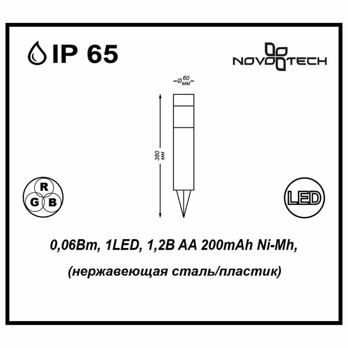 Грунтовый светильник Novotech 357201