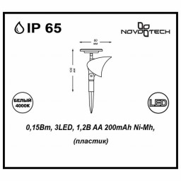 Грунтовый светильник Novotech 357203