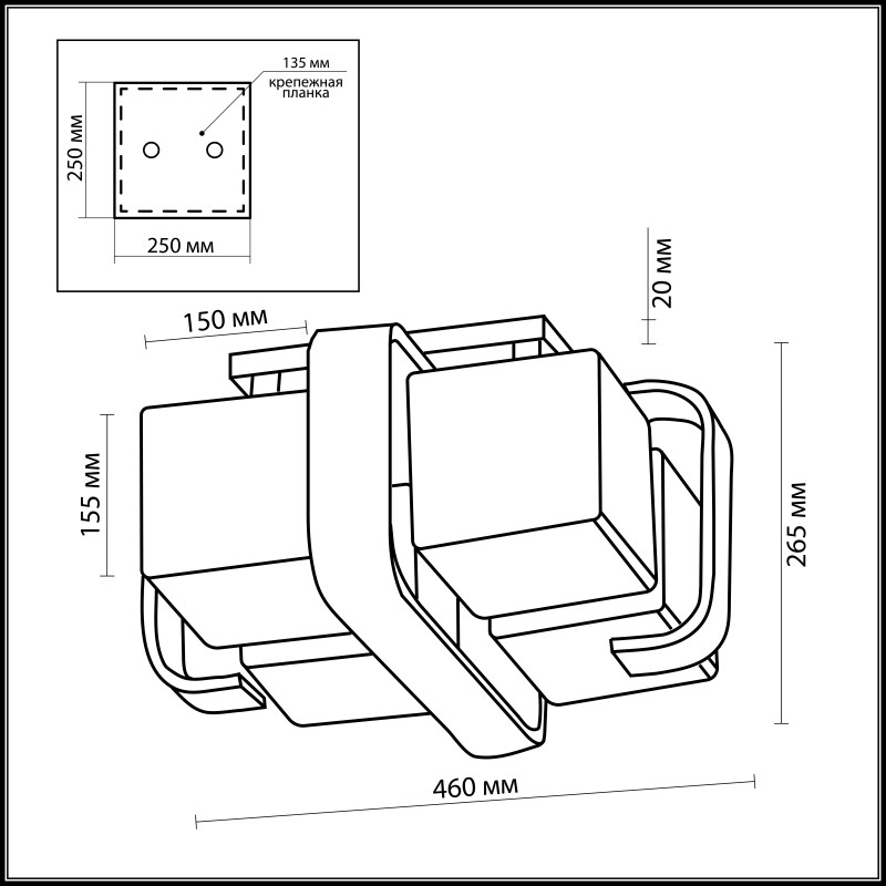 Накладная люстра Odeon Light 2199/4C