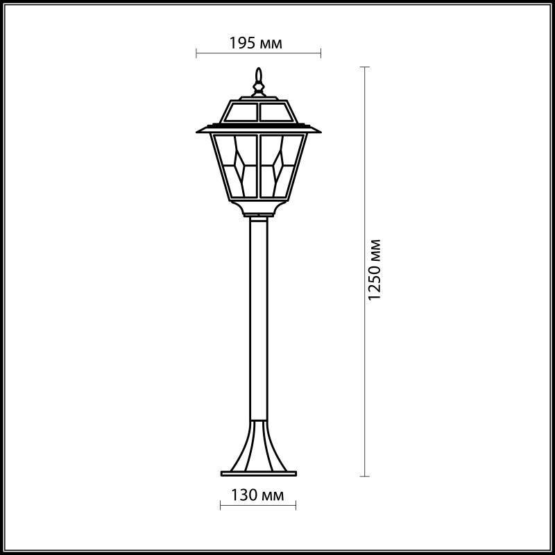 Садово-парковый светильник Odeon Light 2318/1F