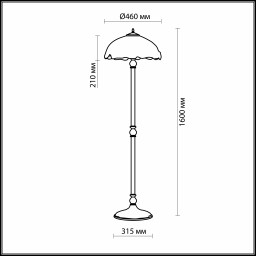 Торшер Odeon Light 2525/2F