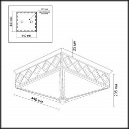 Накладной светильник Odeon Light 2544/4