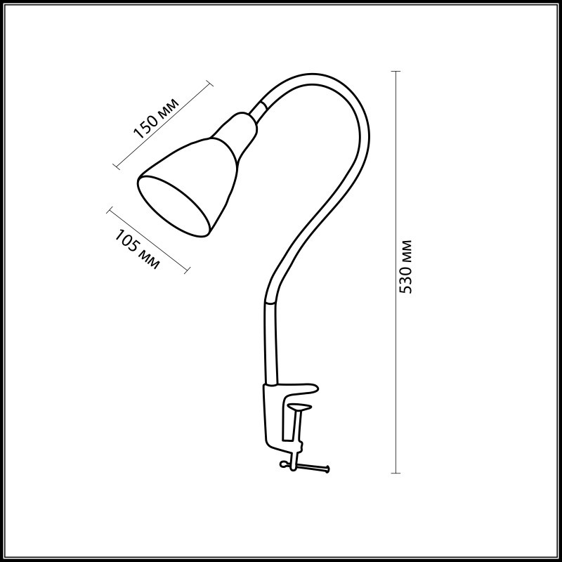 Настольная лампа Odeon Light 2596/1T