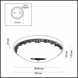 Накладной светильник Odeon Light 2676/7C