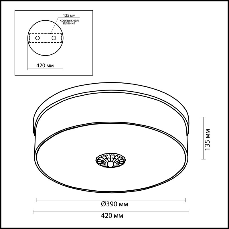 Накладная люстра Odeon Light 2782/4C