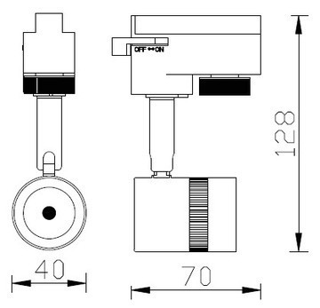 Светильник на шине Horoz Electric 018-008-0005 4200K Серебро