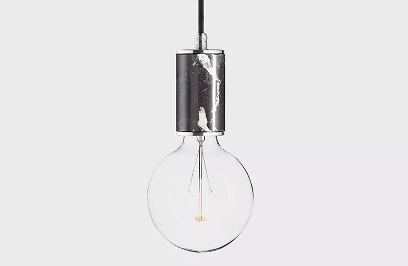 Фото Latitude Подвесной светильник, LATITUDE Marmor Glans nero/aluminum. Купить с доставкой