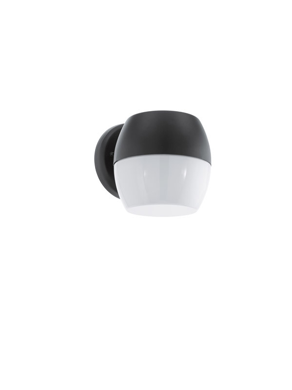 Фото EGLO Уличный светодиодный светильник настенный ONCALA, 11W (LED), H140, L150, гальв. сталь, черный/cатин.. Купить с доставкой