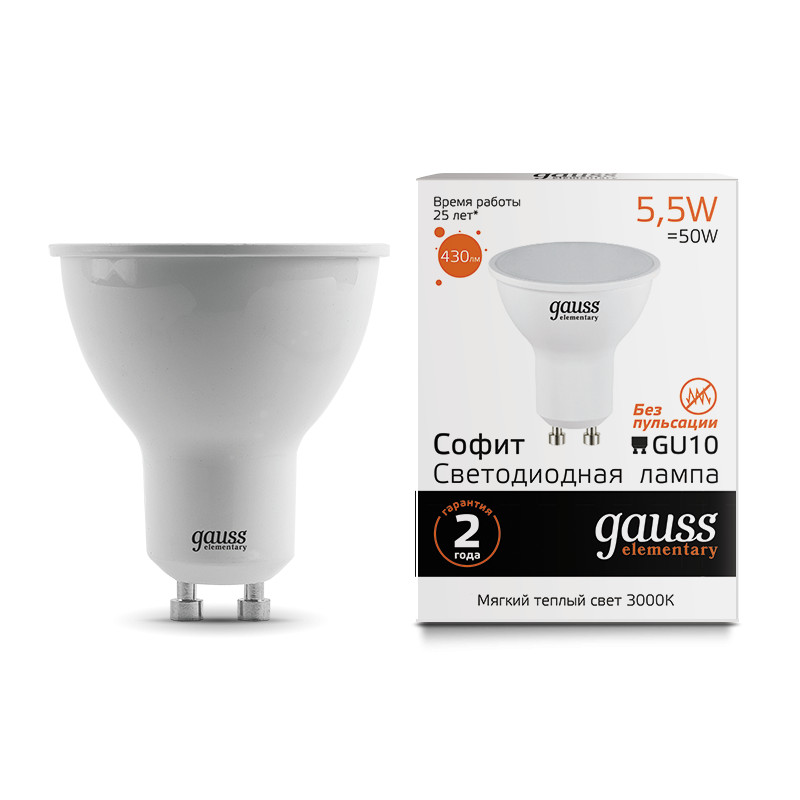 Светодиодная лампа Gauss 13616 фильтр для очистителя воздуха gauss guard gr021