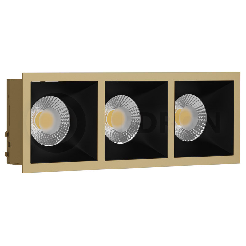 Встраиваемый светильник LeDron RISE KIT 3 Gold/Black наушники anker soundcore rise r100 a3981 черный