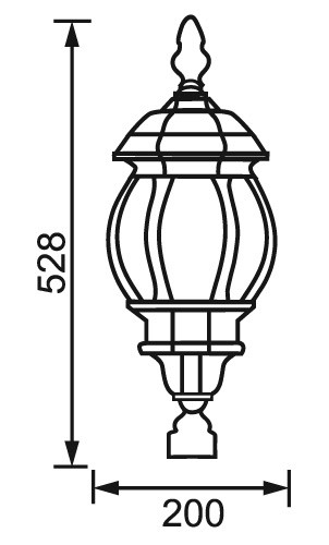 Садово-парковый светильник Elektrostandard 1043 черное золото
