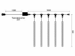 Светодиодная гирлянда Laitcom CCL160-10-1W