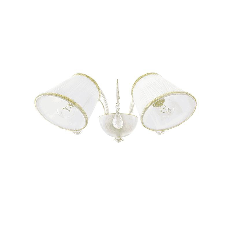 Lightstar 796626 (SB1115-2) Бра ESEDRA 2x40W E27 ANTIC WHITE ткань (в комплекте), шт бра 804620 chrome white lightstar 955809