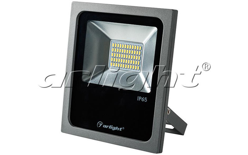 Фото Arlight Светодиодный прожектор AR-FLG-FLAT-30W-220V White. Купить с доставкой