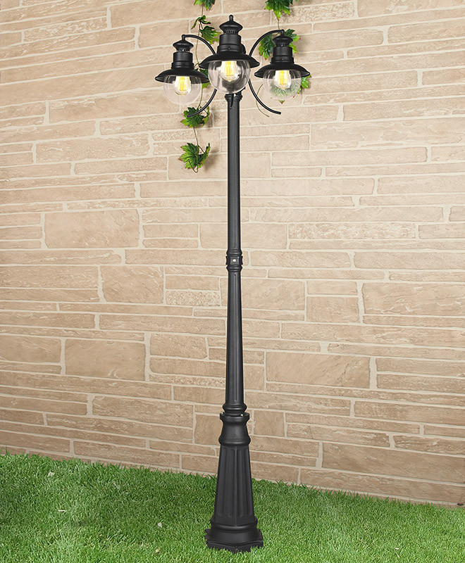 Садово-парковый светильник Elektrostandard Talli F/3 черный