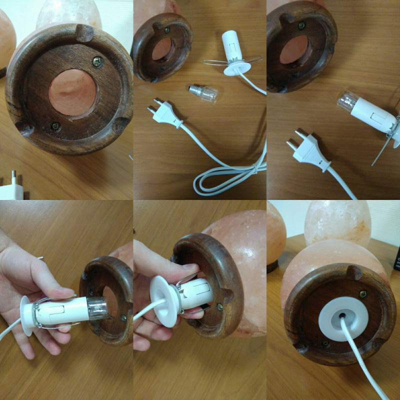 Настольная лампа Экология XXI-Века Соляная лампа "Сфера" USB