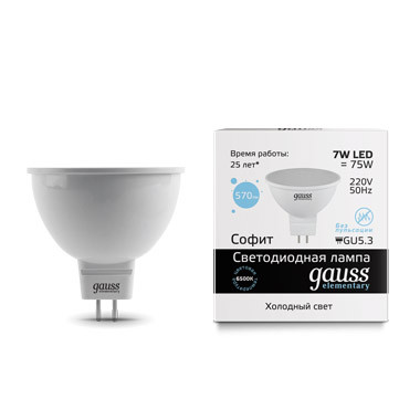 Светодиодная лампа Gauss 13537 фильтр gauss guard для очистителя воздуха gauss guard gr020