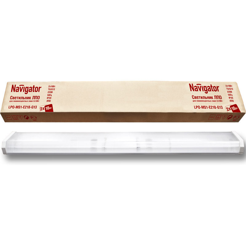 Navigator Светильник Navigator 94 580 LPO-MS1-E218-G13 T (ЛПО 2х18)