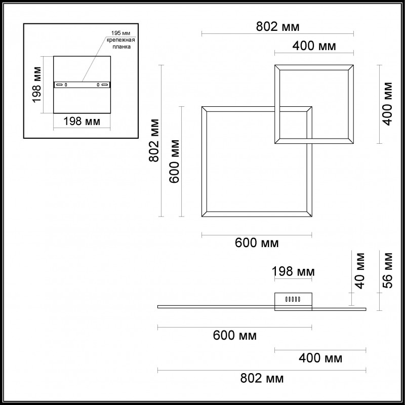 Накладной светильник Odeon Light 3558/36CL