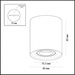 Накладной светильник Odeon Light 3566/1C