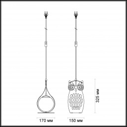 Детская настольная лампа Odeon Light 4006/1T