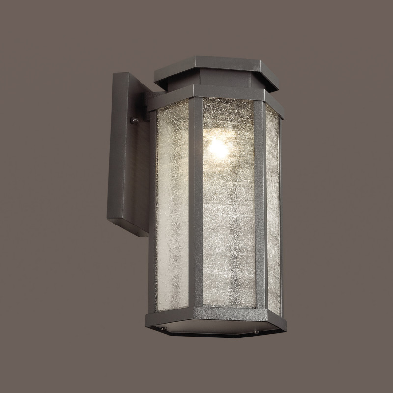 Фото Odeon Light 4048/1W ODL18 711 темно-серый/белый Уличный настенный светильник IP44 E27 100W 220V GINO. Купить с доставкой